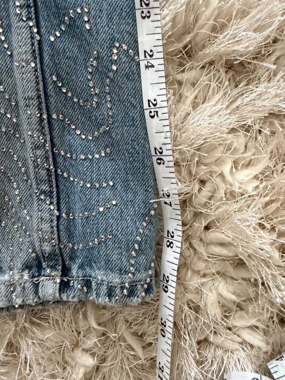 Zara TRF LOW RISE WIDE LEG RHINESTONE Size 2 - Picture 10 of 10